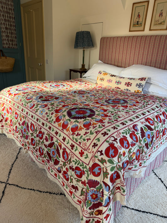 Bold Multicoloured Large Suzani Fabric