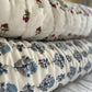 Beautiful Blue Floral Blockprinted Cotton Quilt