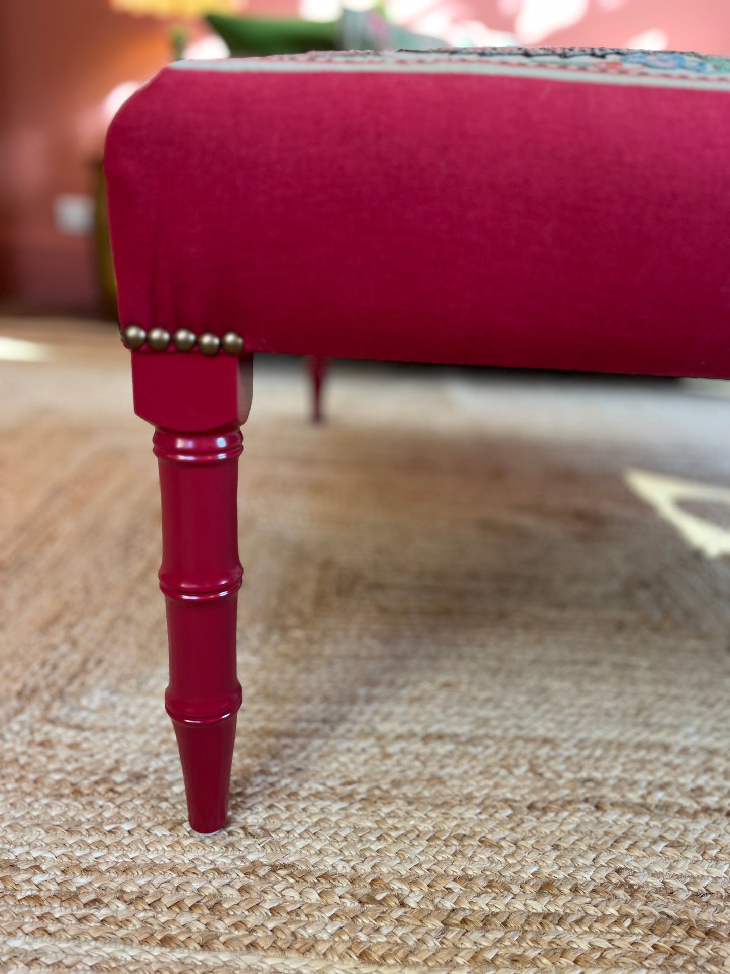 Bespoke Suzani Footstool