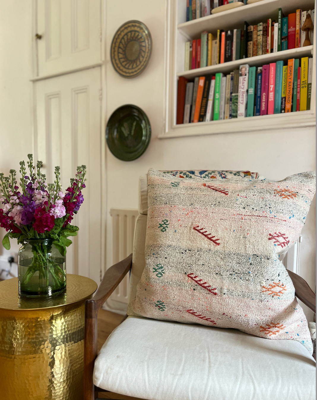 Pretty Extra Large Square Kilim Cushion Sourced By Holly