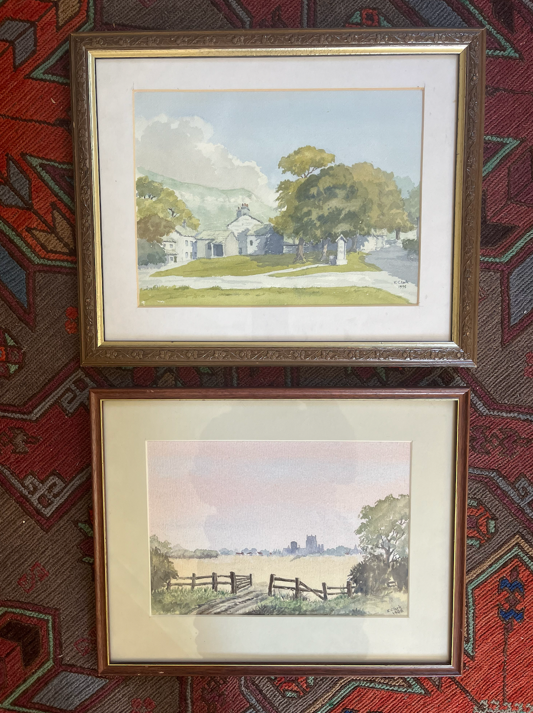 Pair of Golden Framed Watercolours