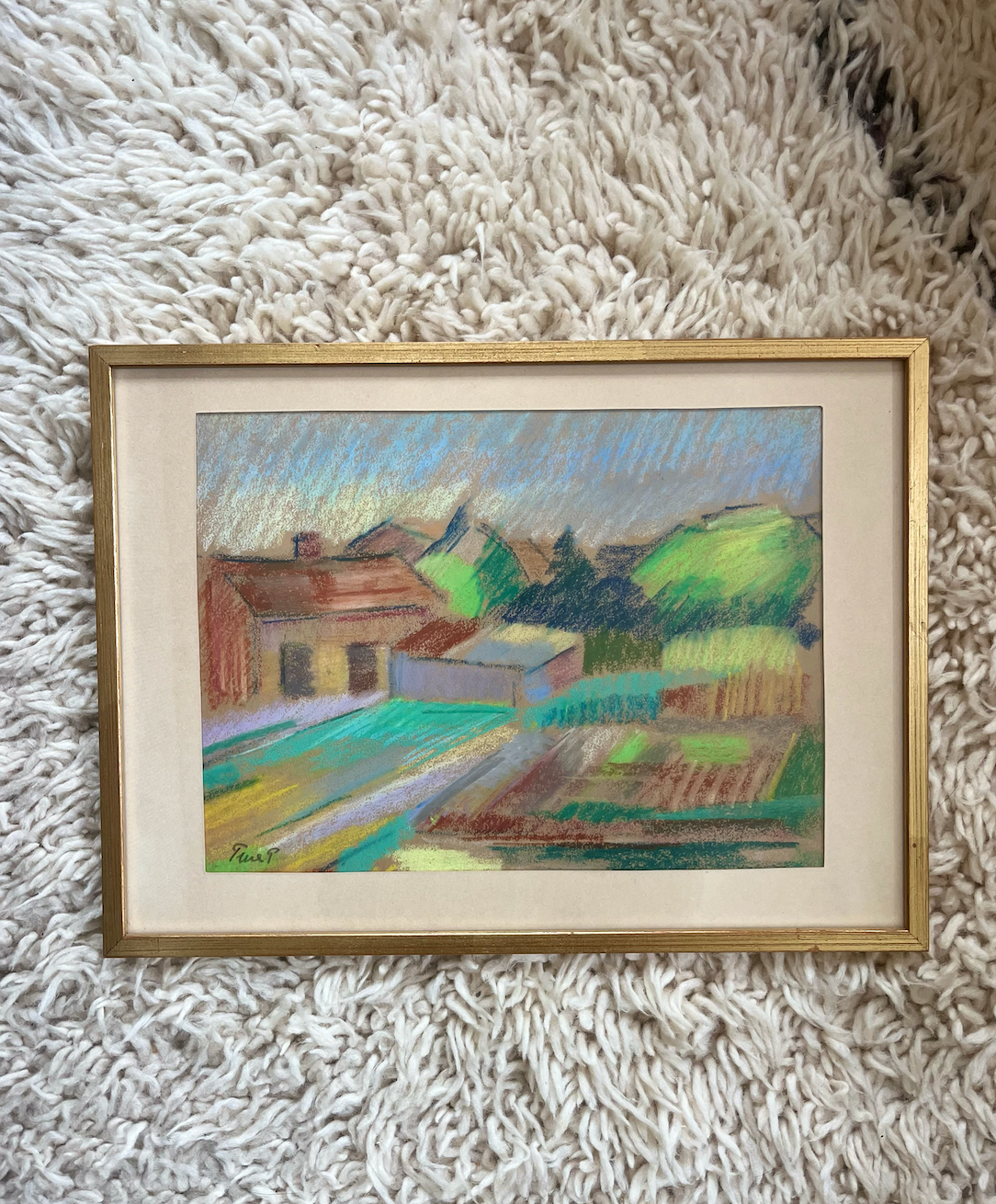 Swedish Pastel Landscape Picture