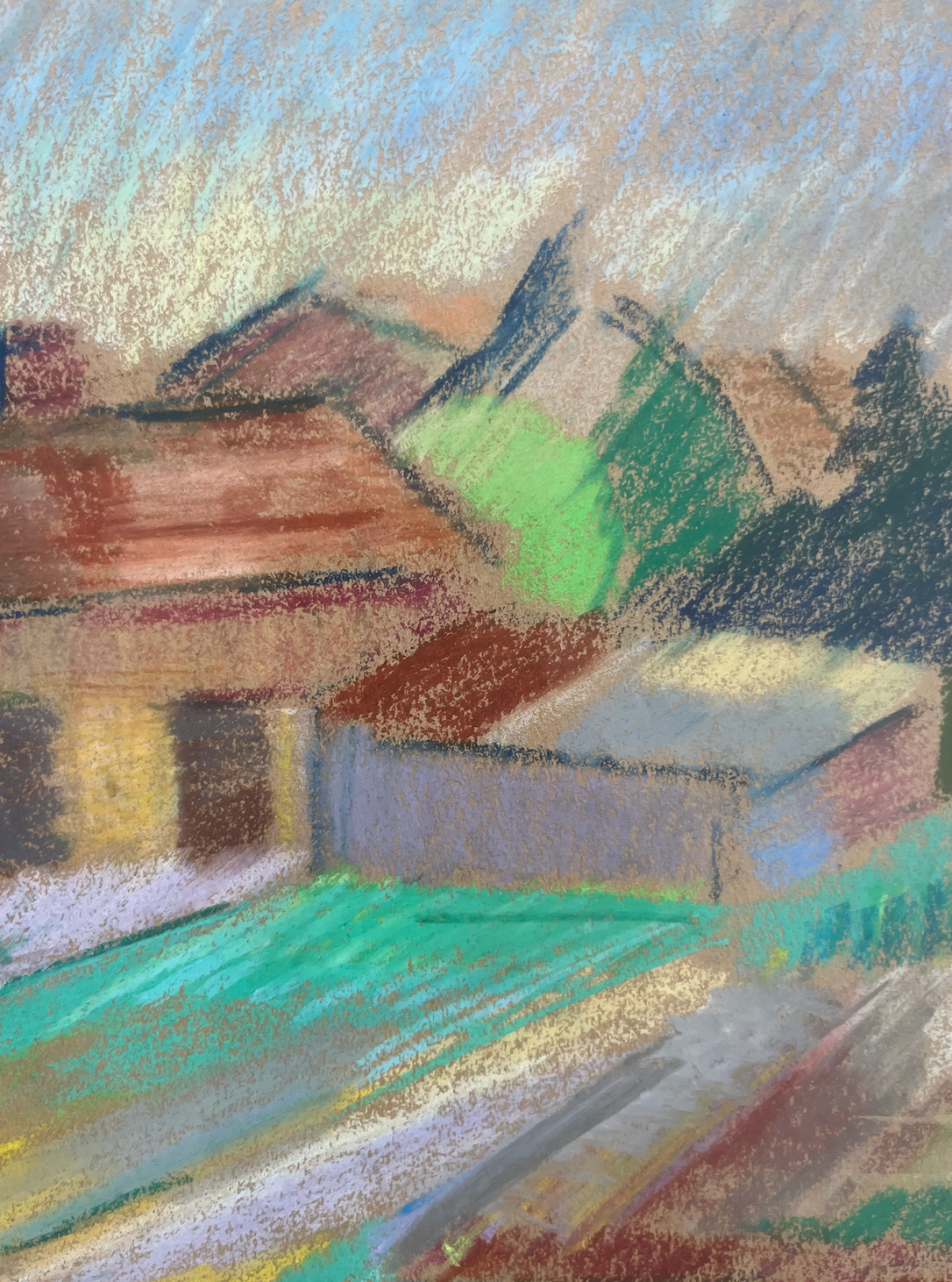 Swedish Pastel Landscape Picture