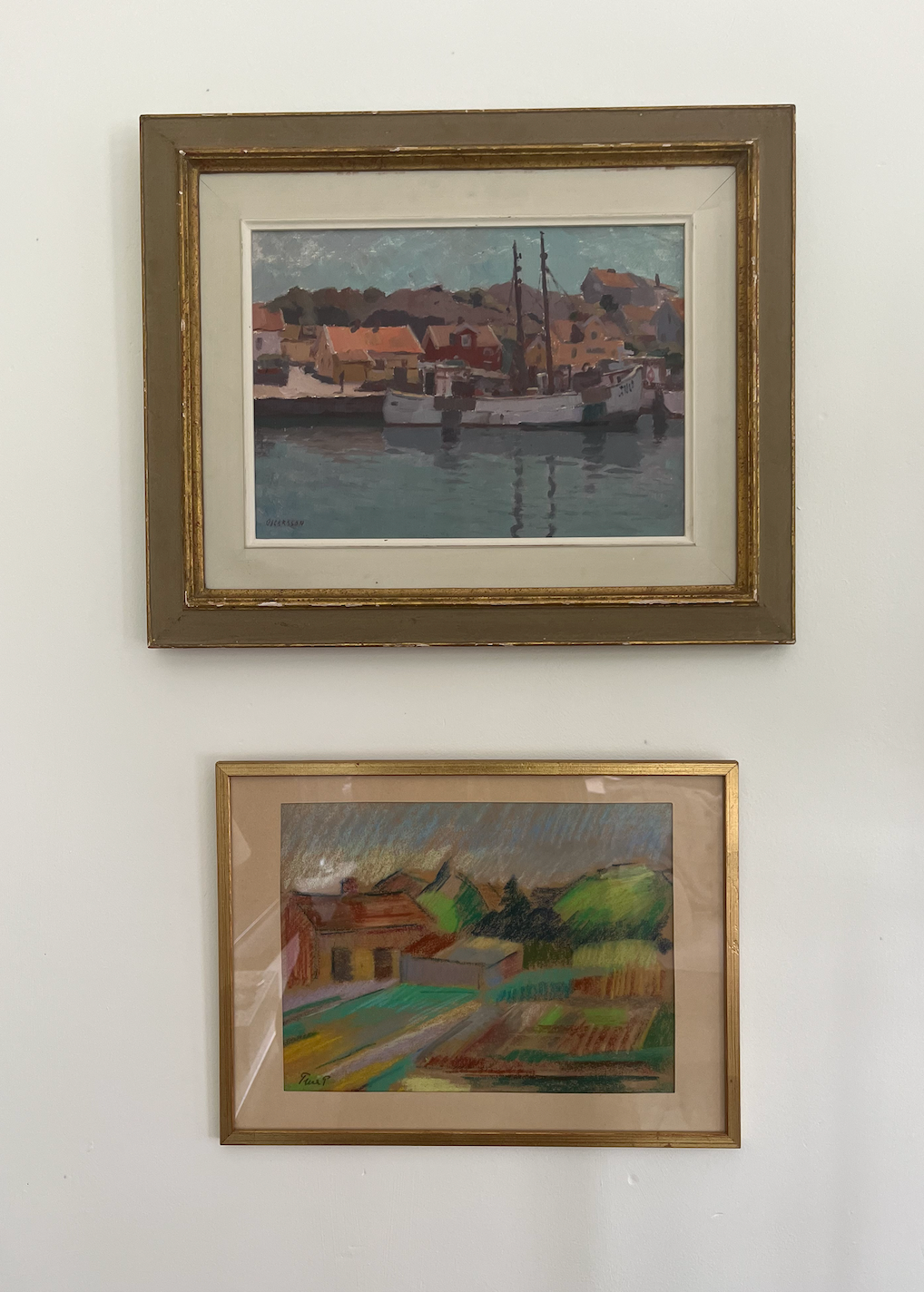 Swedish Pastel Landscape Picture