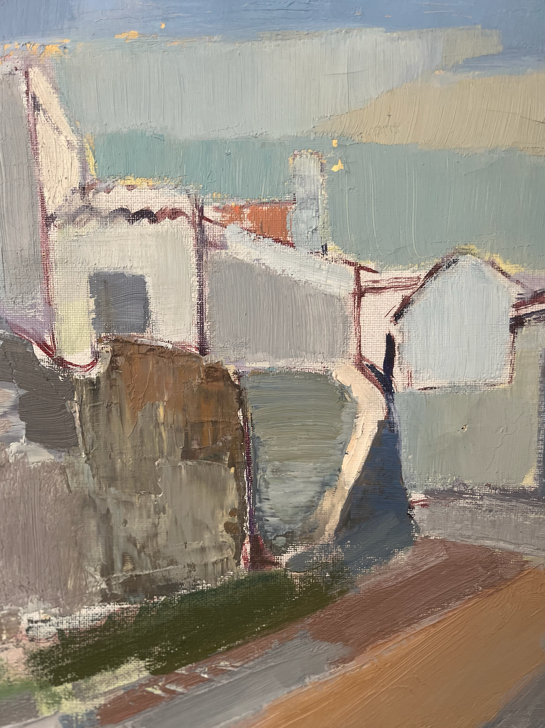 Tranquil and Striking textured oil painting, Swedish Artist