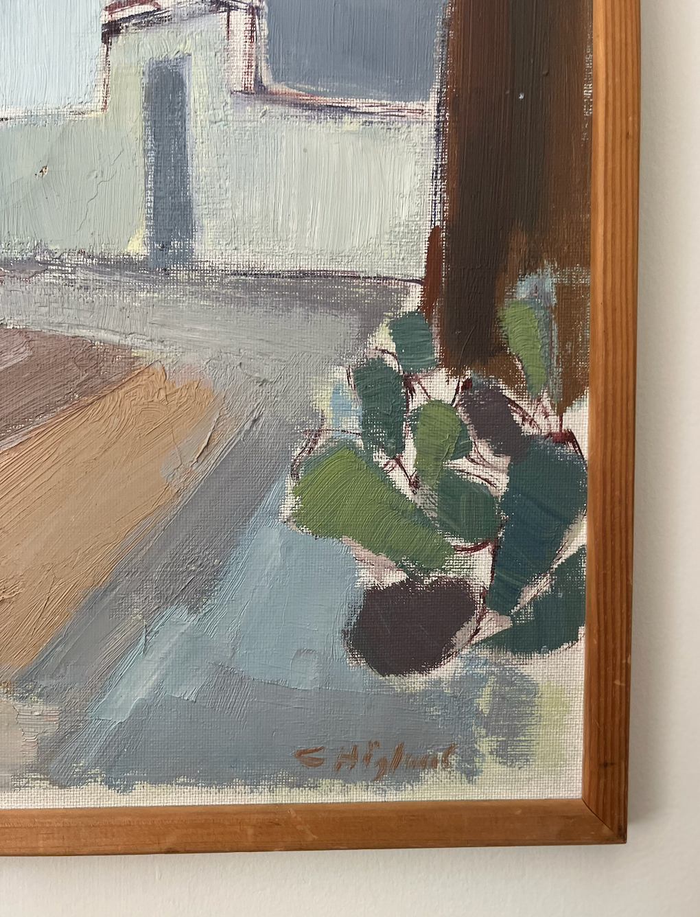 Tranquil and Striking textured oil painting, Swedish Artist