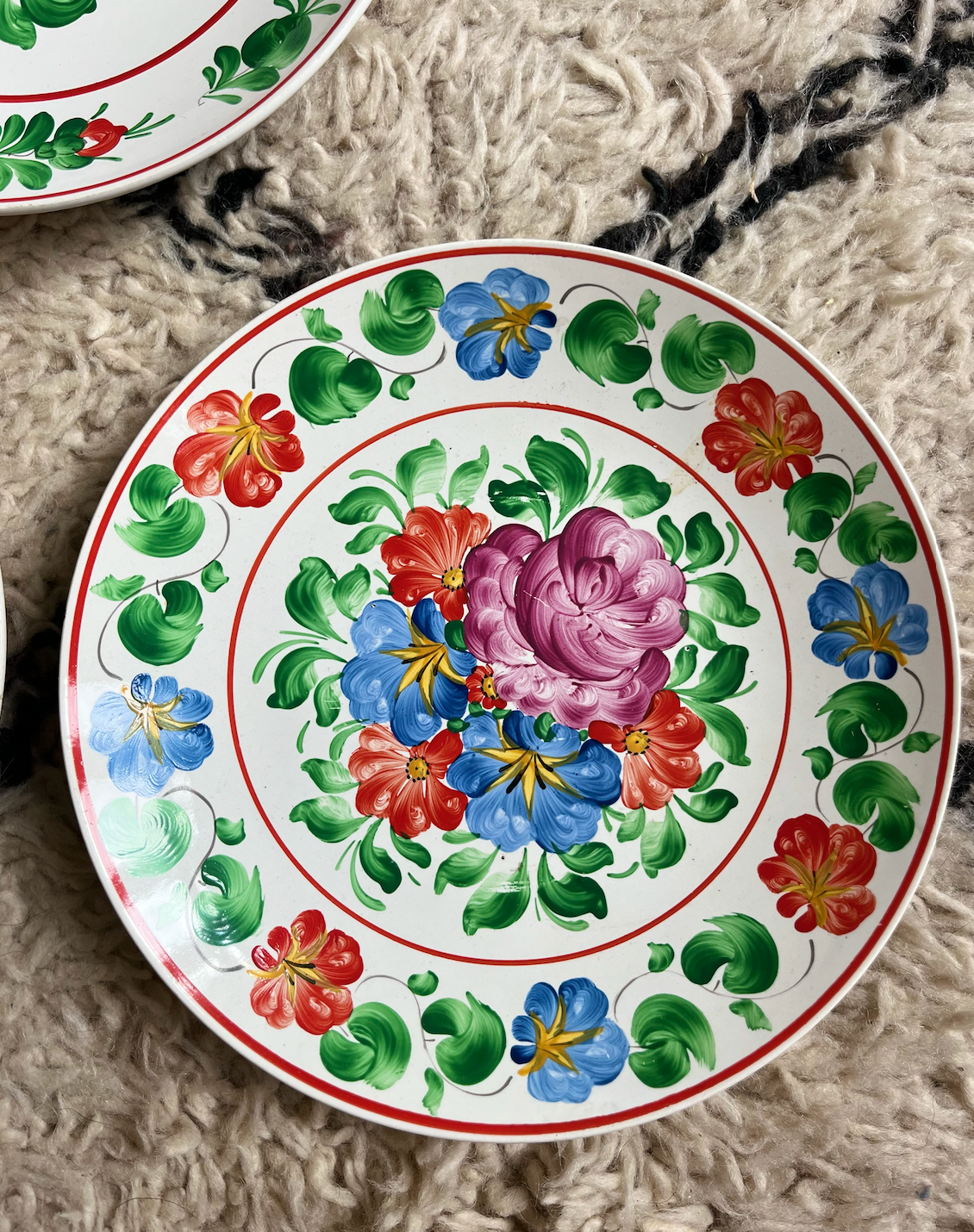 3 Set of Rare & Antique Decorative Hungarian Wall Plates