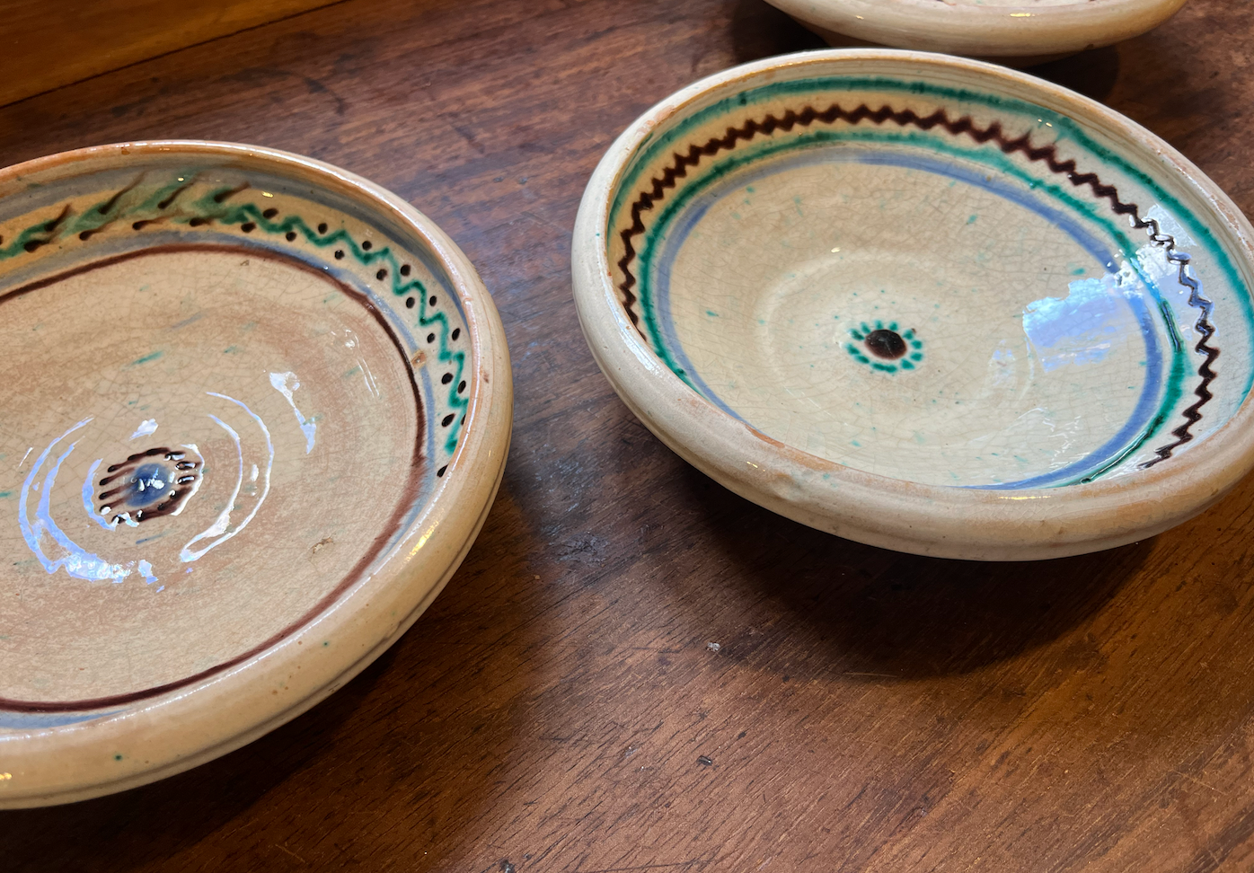 Set of 3 Rare & Antique Decorative Hungarian Wall Plates