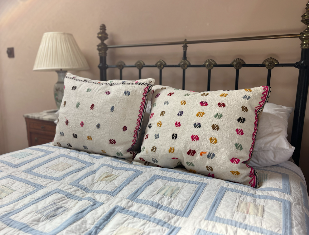 Multicoloured Chunky Large Kilim Cushion