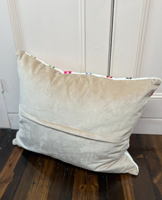 Multicoloured Chunky Large Kilim Cushion