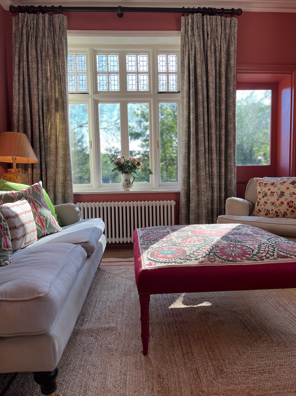 Bespoke Suzani Footstool