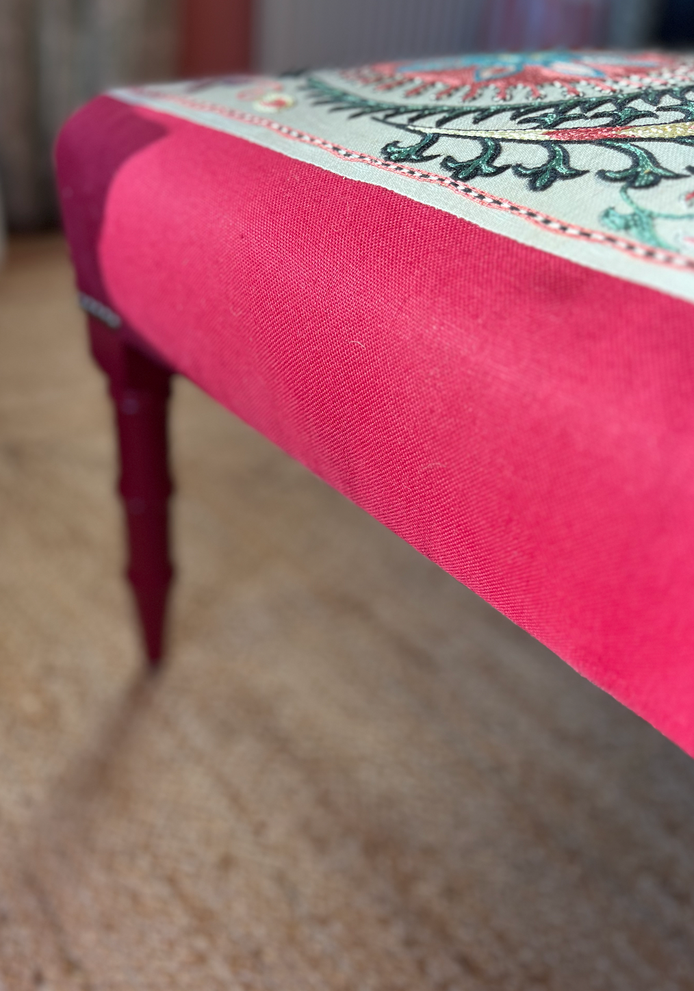 Bespoke Suzani Footstool