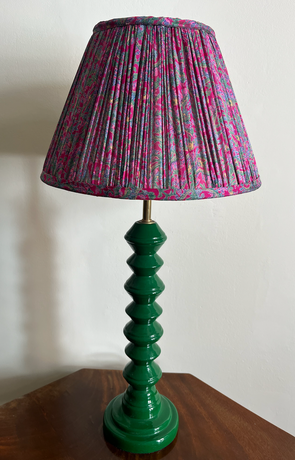 30cm Silk Sari Straight-Edge Lampshades - Various Colours