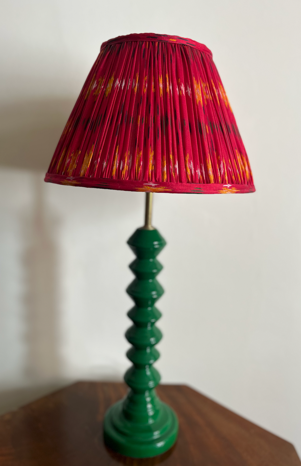 30cm Silk Sari Straight-Edge Lampshades - Various Colours