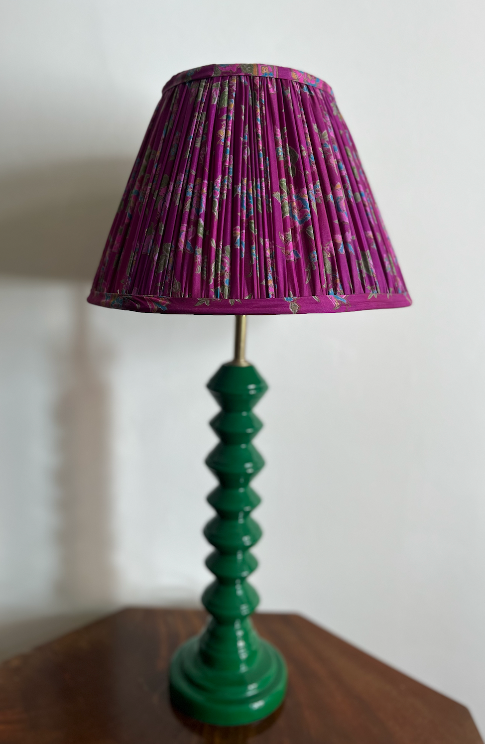 30cm Silk Sari Straight-Edge Lampshades - Various Colours