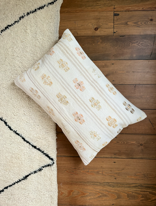 Soft Pastel Kilim Cushion