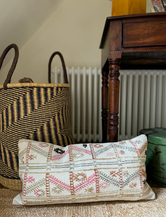 Pretty Pink Soft Kilim Cushion Sourced By Holly