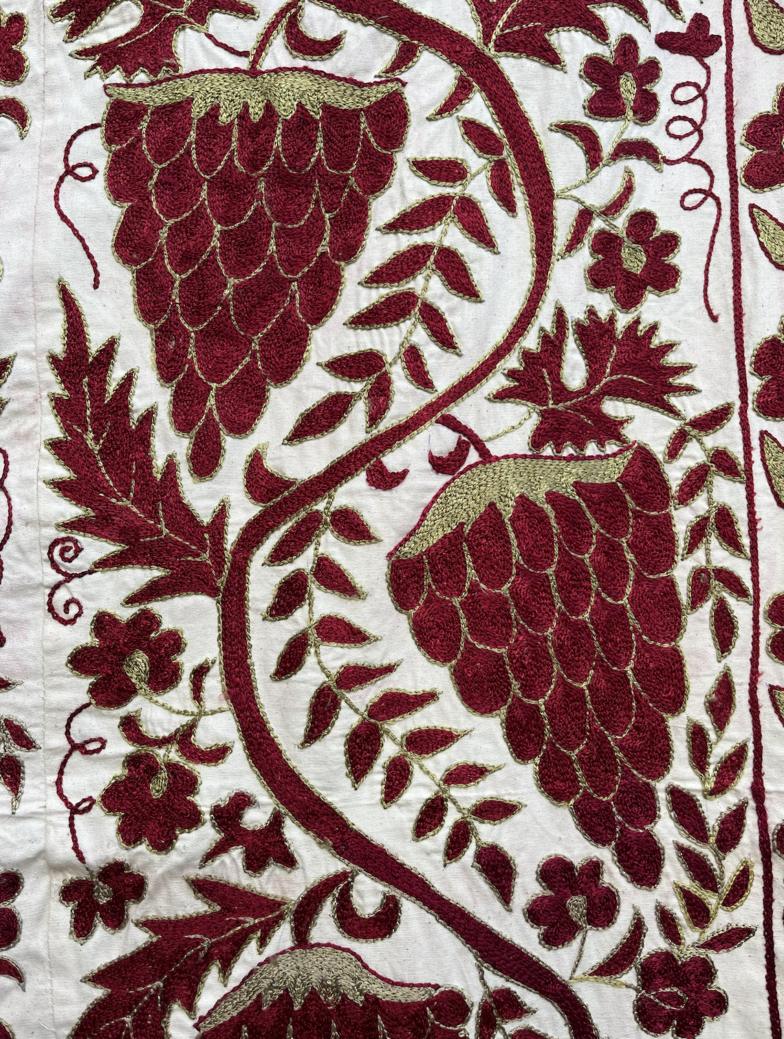 Quirky & Cool Bright Raspberry Design Cotton Suzani Fabric