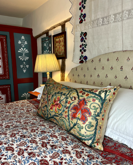 Large Silk Suzani Cushion