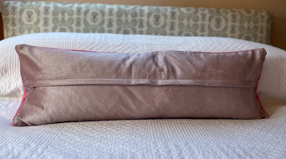 Pretty Pink Bolster Kilim Cushion