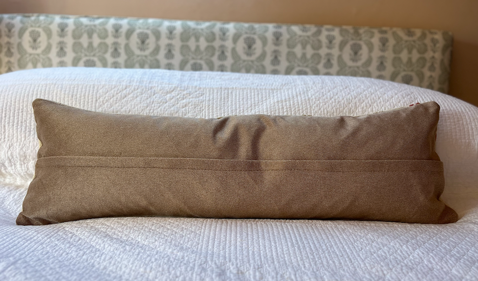 Soft & Neutral Creamy Bolster Kilim Cushion