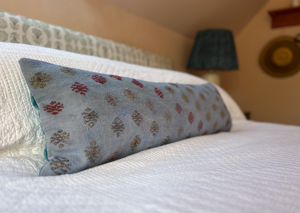 Beautiful Blue Bolster Kilim Cushion
