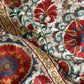 Extra Large, Scarlet Red & Vibrant Blue Suzani Fabric