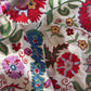 Vibrant Multicoloured Large Suzani Fabric