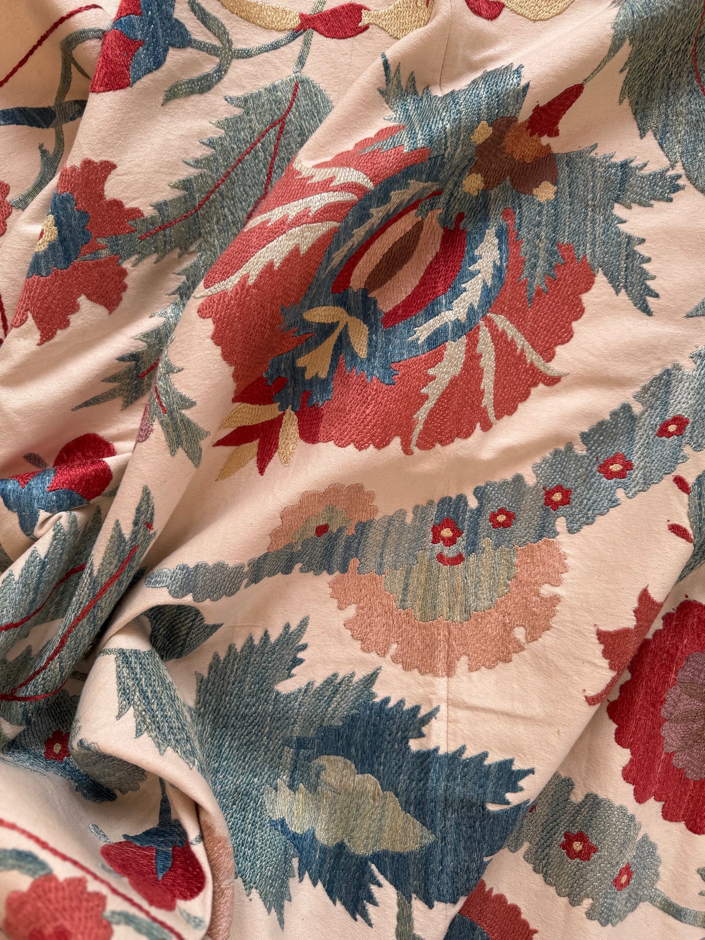 Beautiful Uzebistan Medium Suzani Fabric