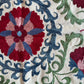 Blue, Red & Green Small Suzani Fabric