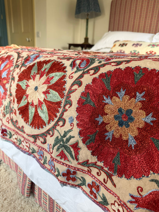 Really Beautiful Large Suzani Fabric