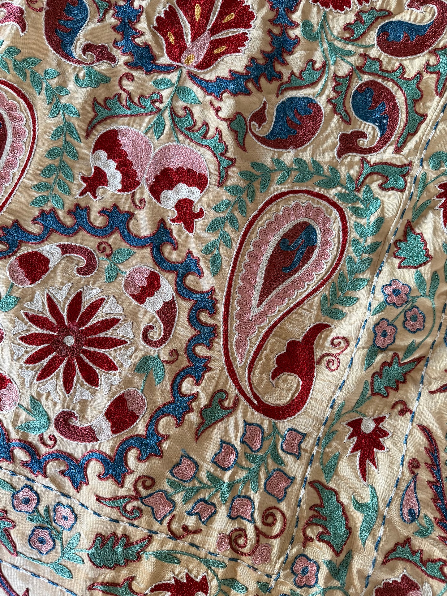 Stunning Silk Large Suzani Fabric