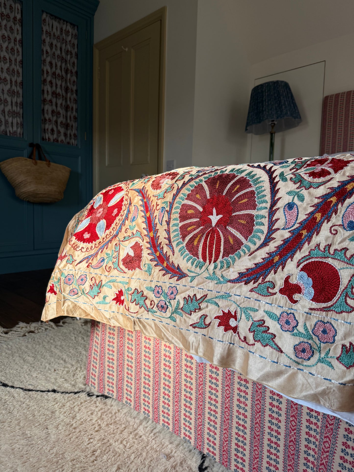 Stunning Silk Large Suzani Fabric