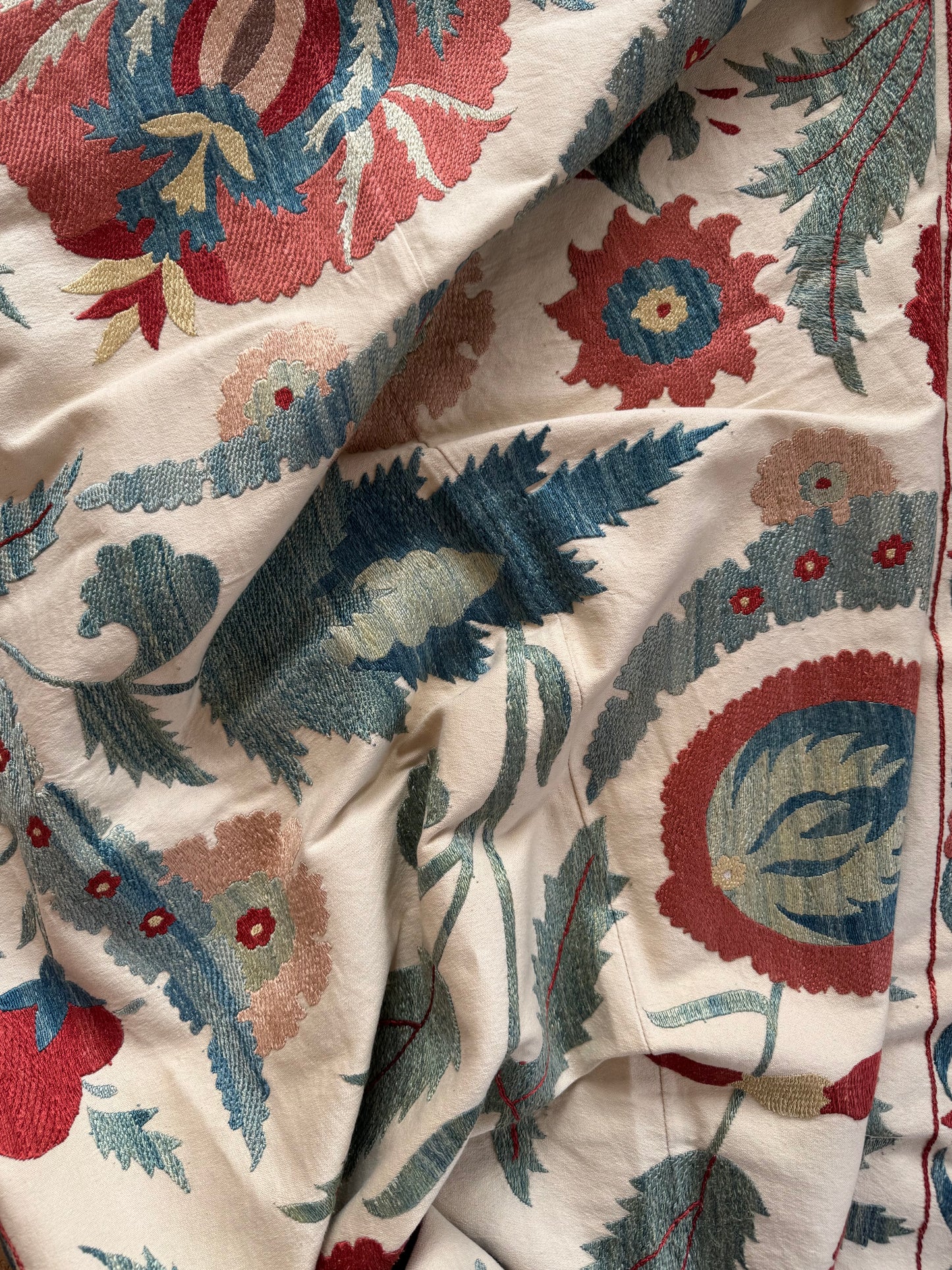 Beautiful Uzebistan Medium Suzani Fabric