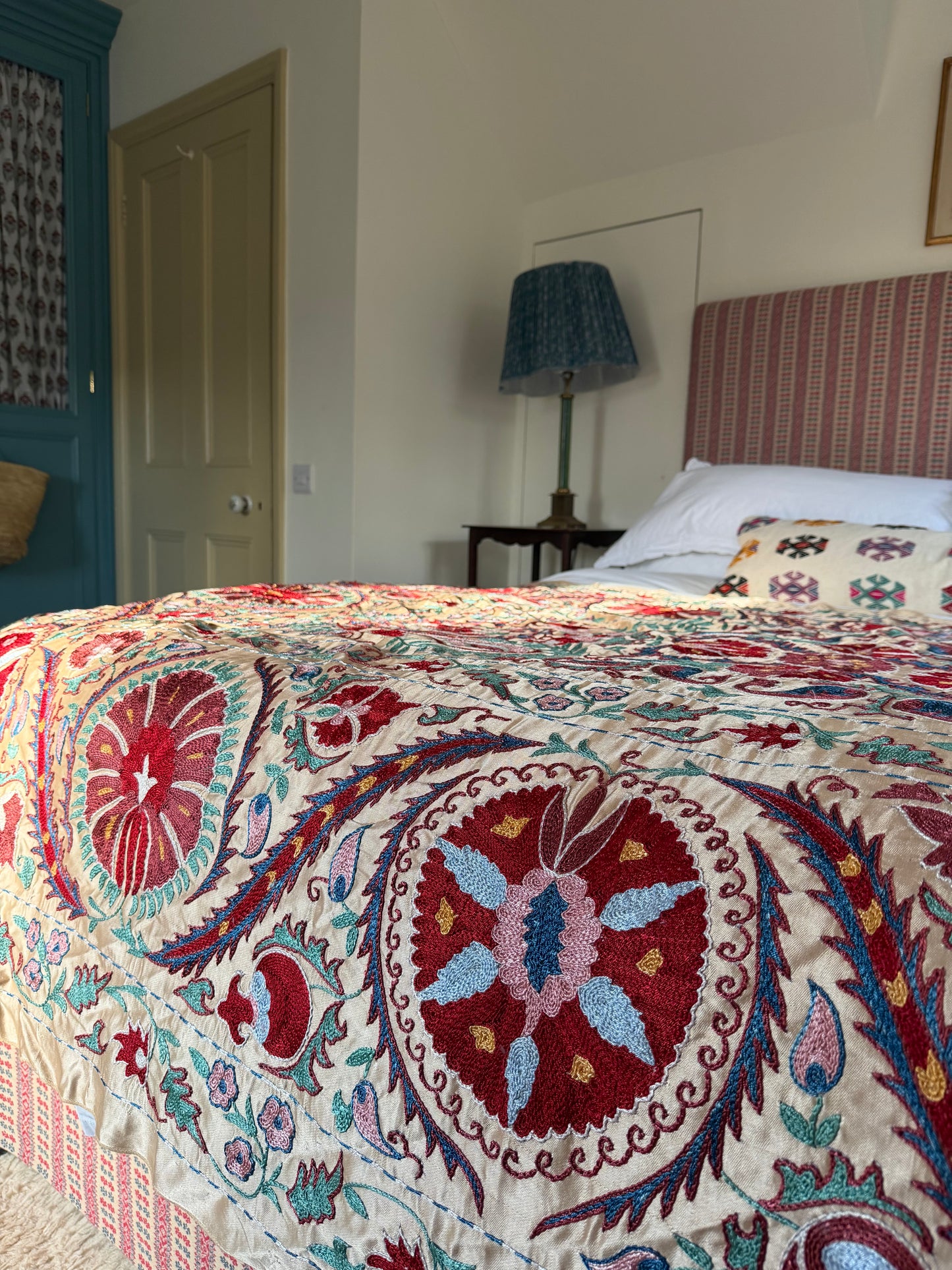 Stunning Silk Large Suzani Fabric