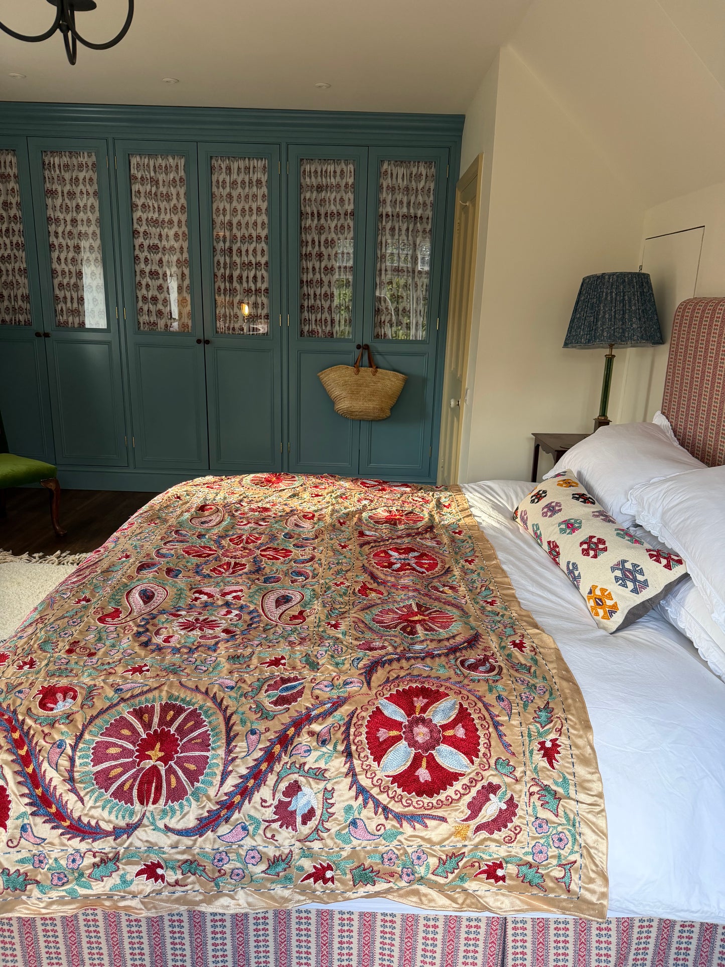 Stunning Silk Large Suzani Fabric