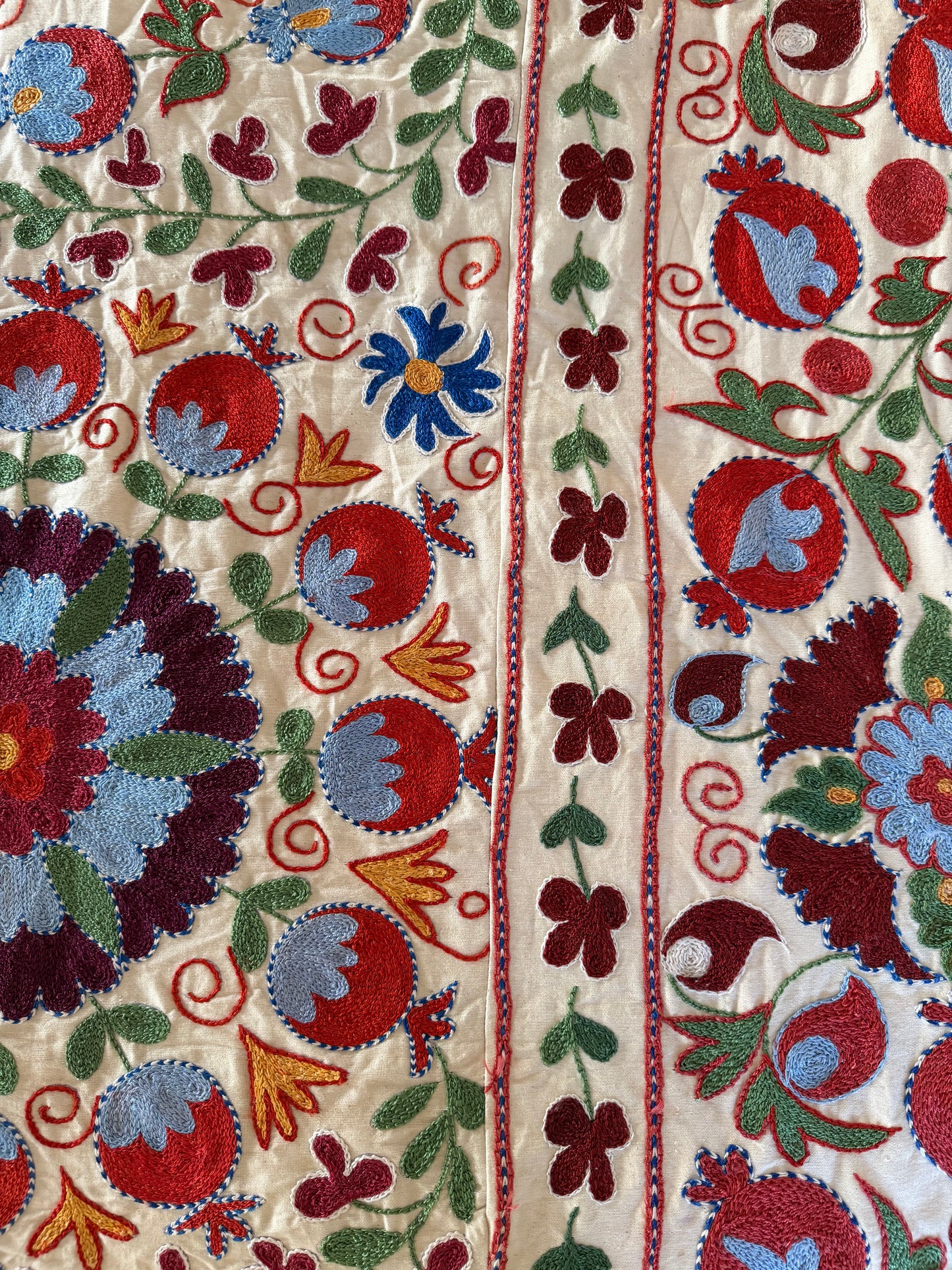 Bold Multicoloured Large Suzani Fabric