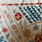 Red Medallion & Radiating Blue Leaf Suzani, Medium