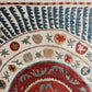 Red Medallion & Radiating Blue Leaf Suzani, Medium