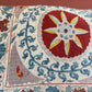 Red Medallion & Blue Scrolling Suzani, Medium