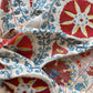 Red Medallion & Blue Scrolling Suzani, Medium