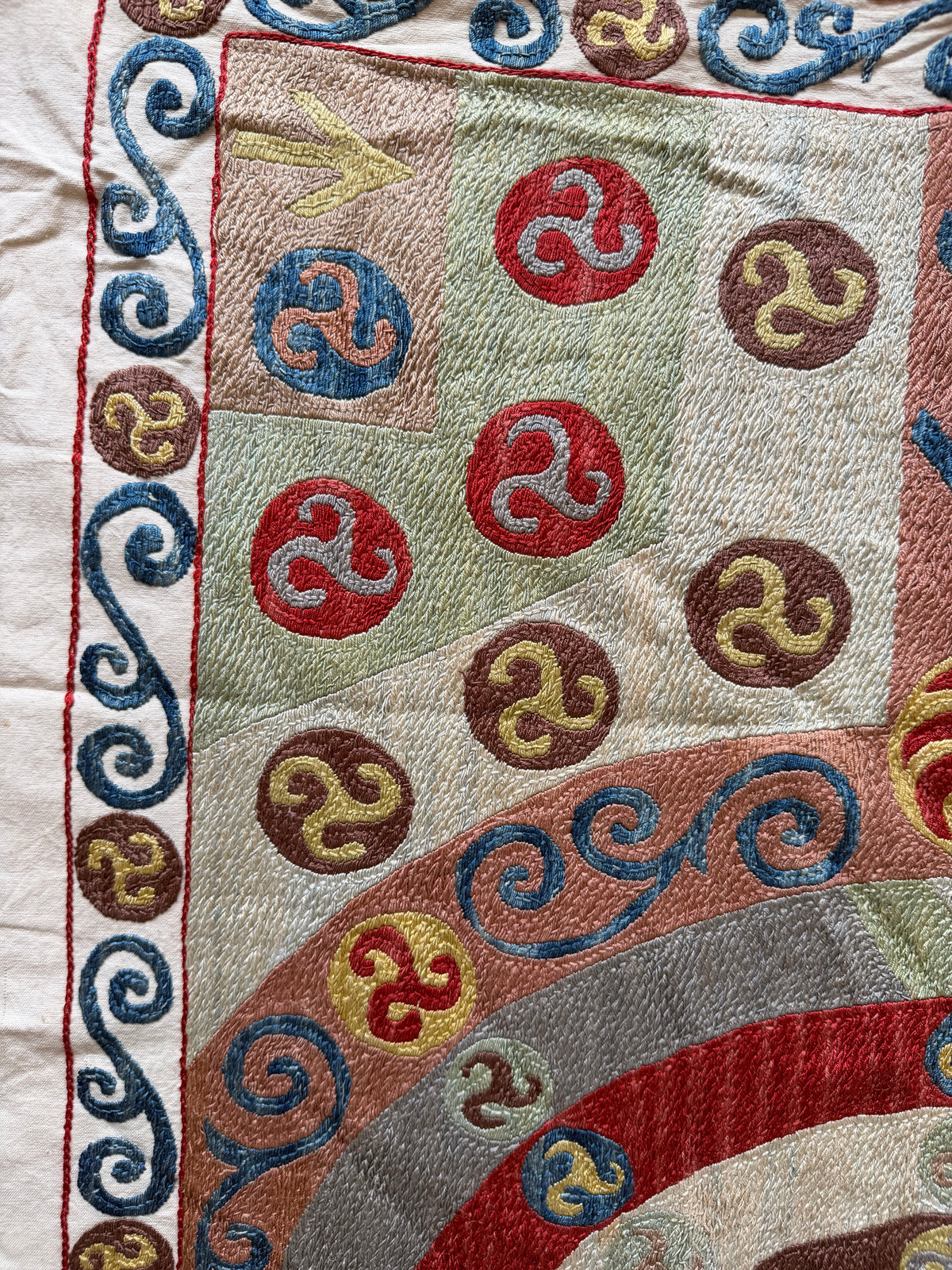 Rare & Striking Medium Suzani Fabric