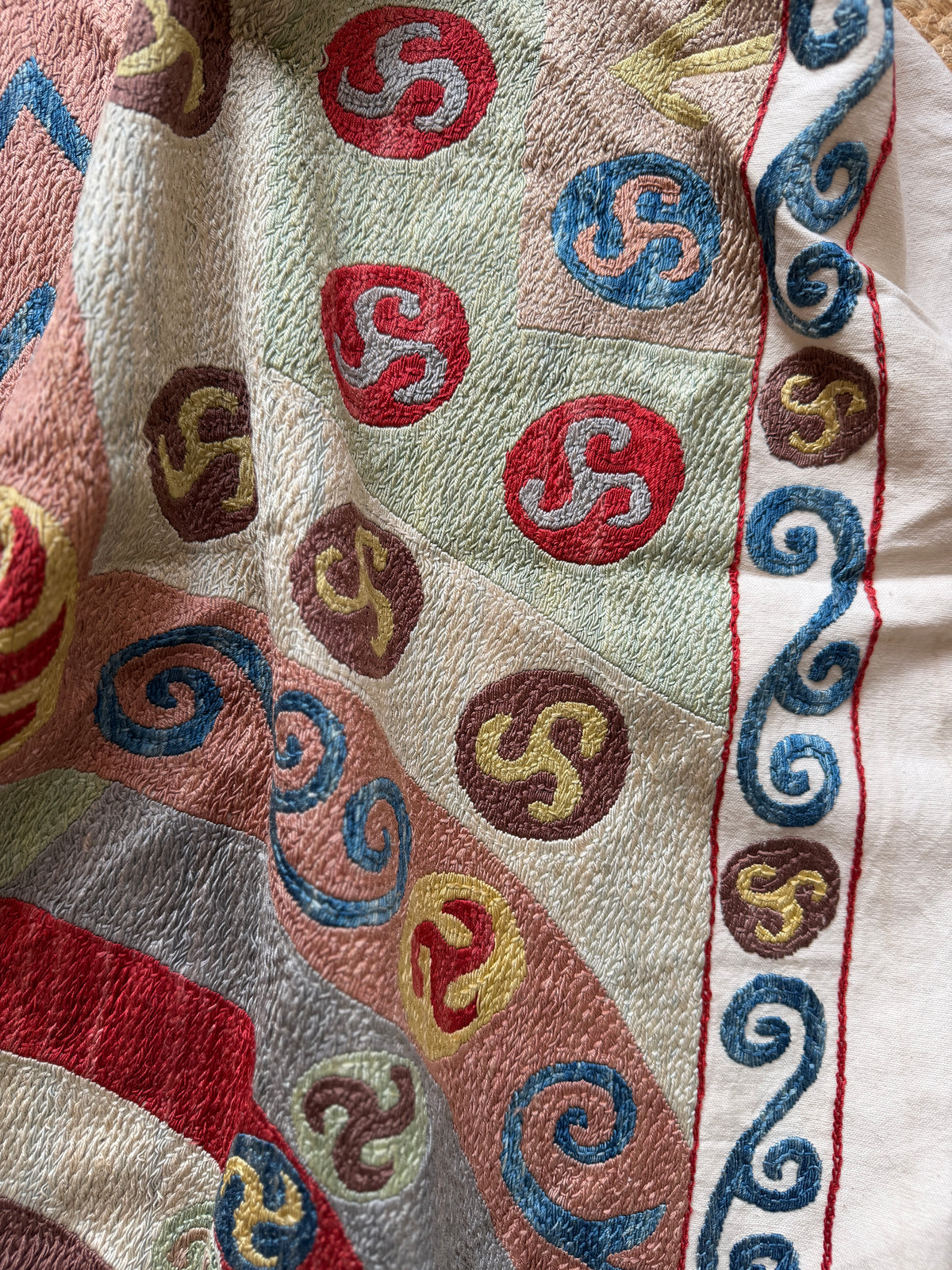 Rare & Striking Medium Suzani Fabric