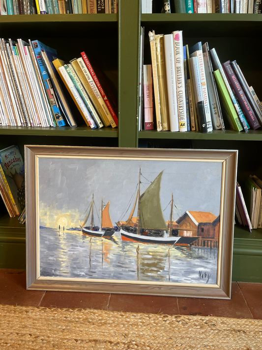 Lovely Nautical Boat Painting