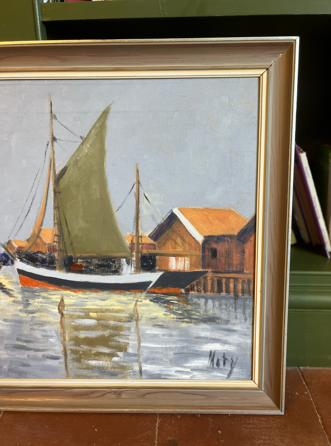 Lovely Nautical Boat Painting