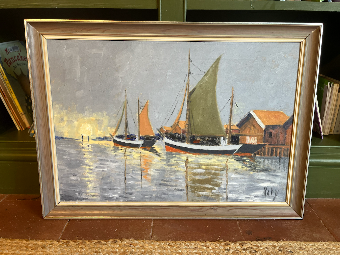 Lovely Nautical Boat Painting