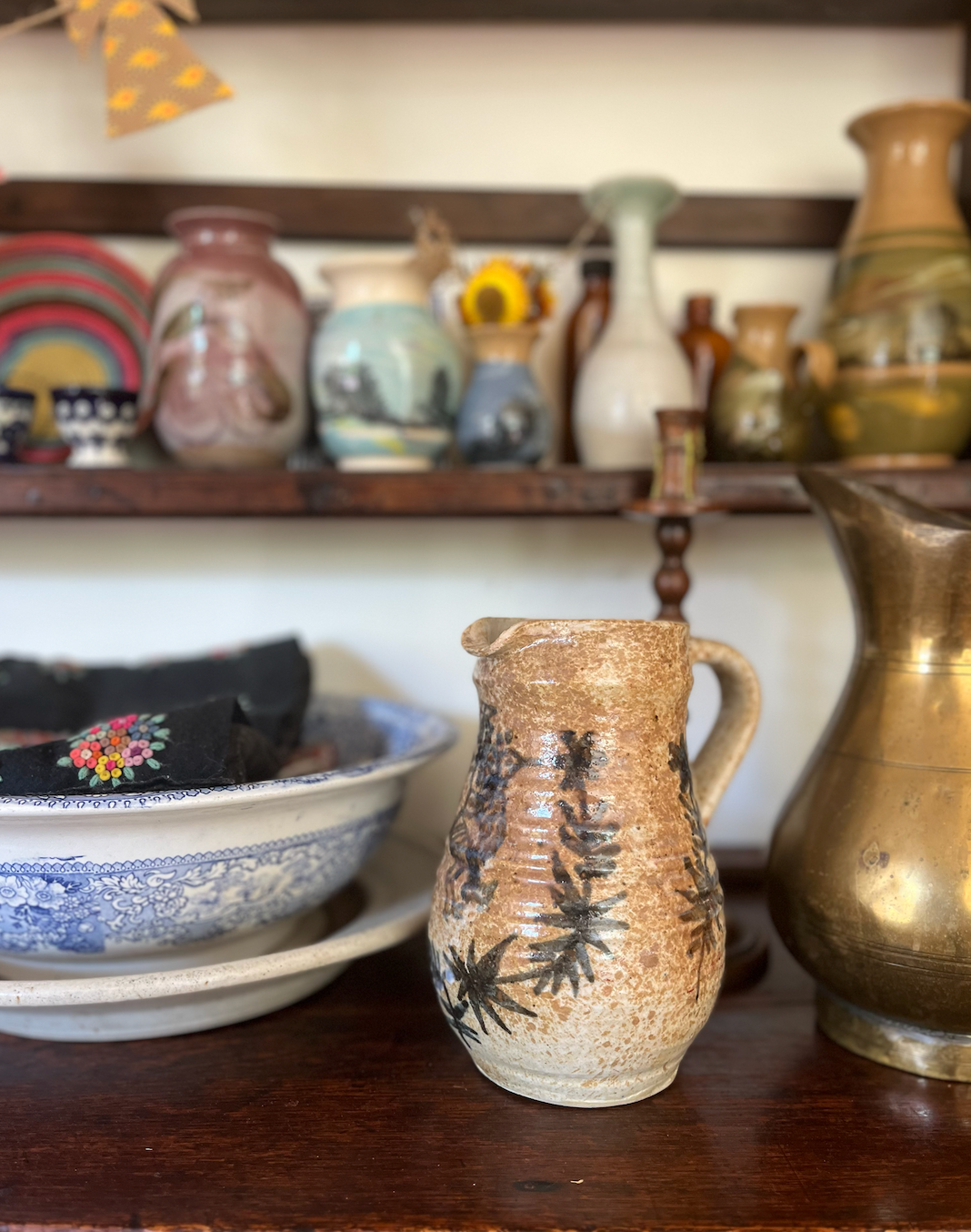 Hand Decorated Earthenware Jug