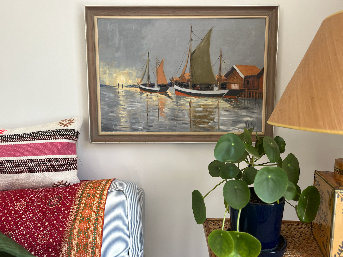 Lovely Nautical Boat Painting