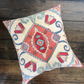 Eye Catching Pink & Blue Silk Suzani Cushion