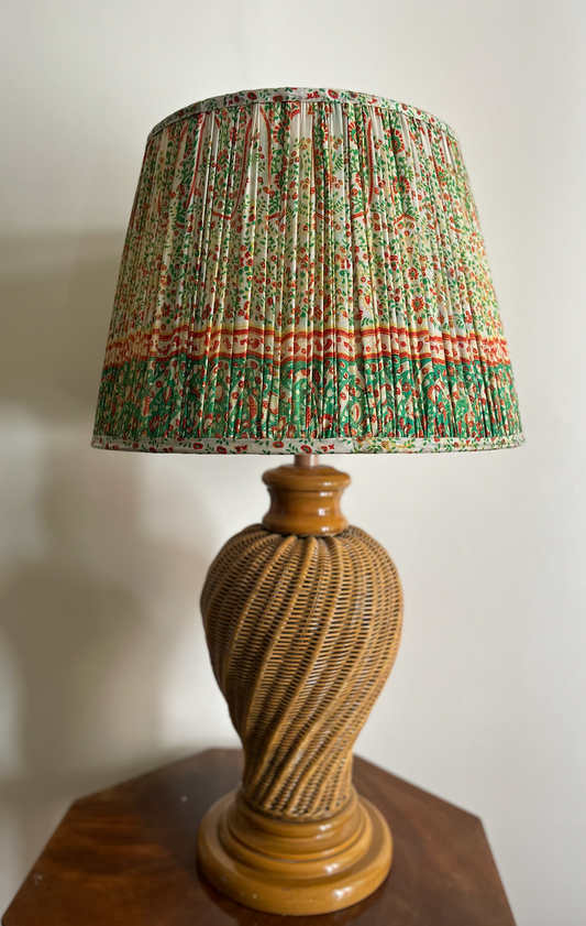 50cm Silk Sari Straight-Edge Lampshades - Various Colours